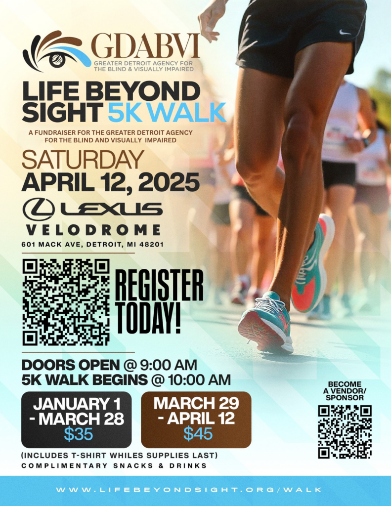 GDABVI 5K Walk Updated flyer