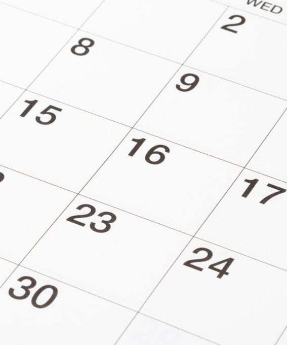 Image of calendar, schedule, appointment.